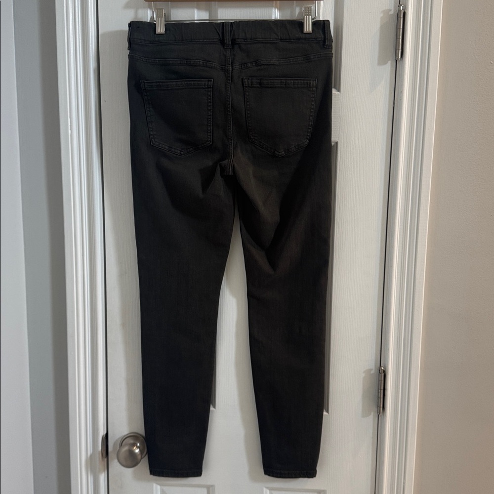 Liverpool Dark Olive Skinny Jeans - Picture 4 of 10